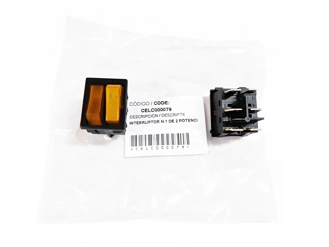 Interruptor Domusa caldeira elétrica 2 potências, referência CELC000079