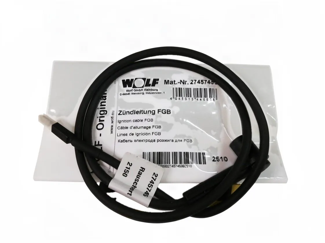 Cabo elétrodo Wolf FGB K 28/35 ignição, referência 274574599