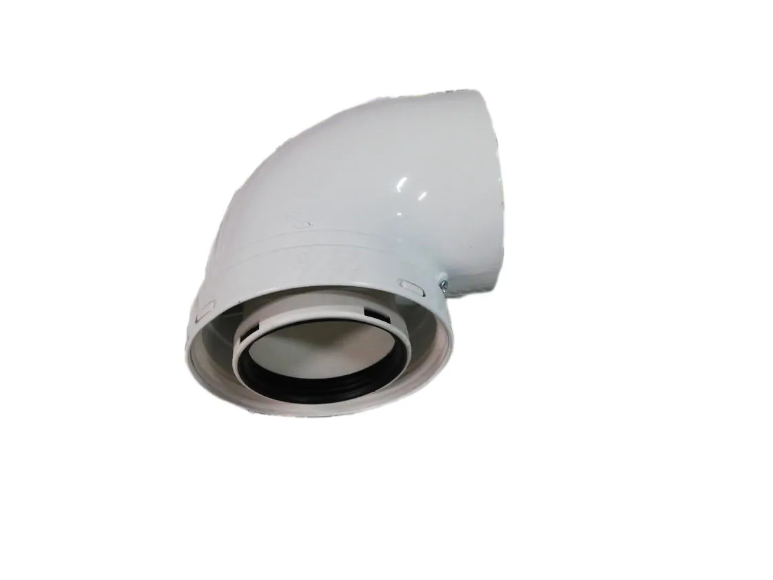 080/125 x 90ºMH Coaxiale Polypropyleen Knie (080426), onderdeelnummer 812590MHP15