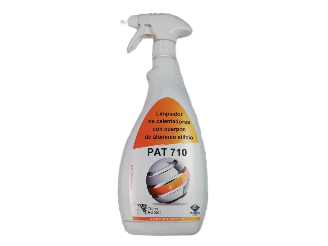 Additif nettoyant chaudière gaz condensation Aluminium-Silicium-Magnésium PAT 710 Pulvérisateur 750ml (Côté fumées), référence PR3020