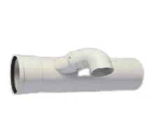160 Horizontal Manifold 45º Left and Right with 90º to 100 Elbow Polypropylene, part number 100160LONGCOL5