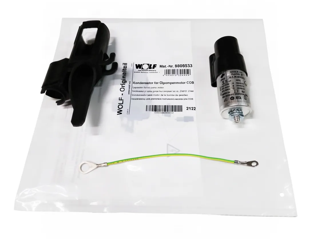 Kondensator 003.5uF Wolf Cob 15-20-29-40, Teilenummer 8908533