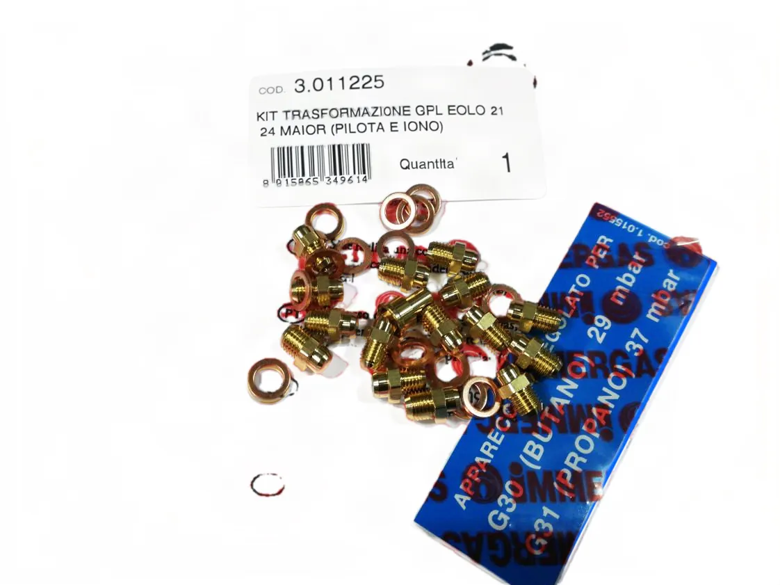 Immergas Umstellungsset (15uds von 0.75mm + Zündbrenner) Propangas, Teilenummer 3.011225