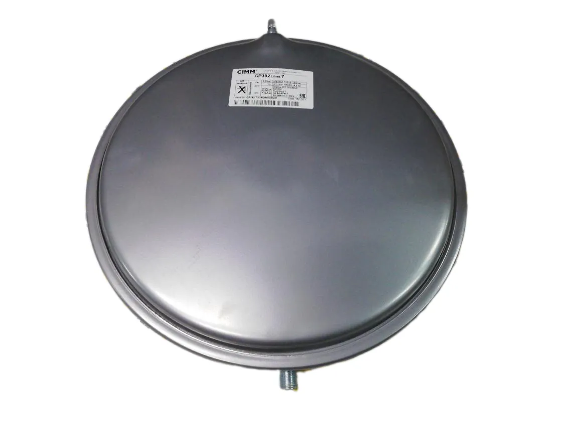 Circular Expansion Vessel 07L-3/8-Ø392x70cm.Posición 180º, part number LG-023902