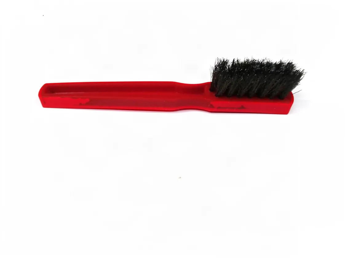 Spark plug electrode cleaning brush with 0.15 corrugated steel bristles T15,long.133x50mm Red, part number HD-012695