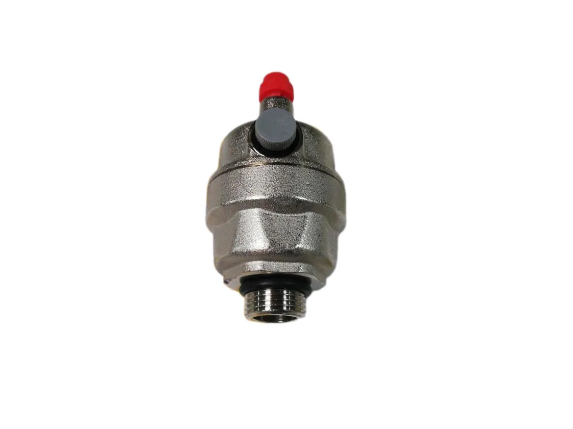 Valvola di Sfiato Automatica 3/8M Mini Con Tappo VS602 e Spurgo Manuale. Cromata. Long.65mm, codice ricambio 677903