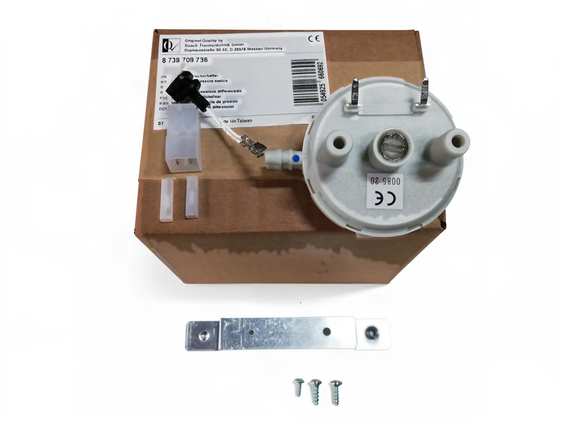 Presostato aire Junkers ZW23-1AE23 - ZW24 - ZW24-1LH AE23 Euroline (huba 60-85pa), referencia 8738709736