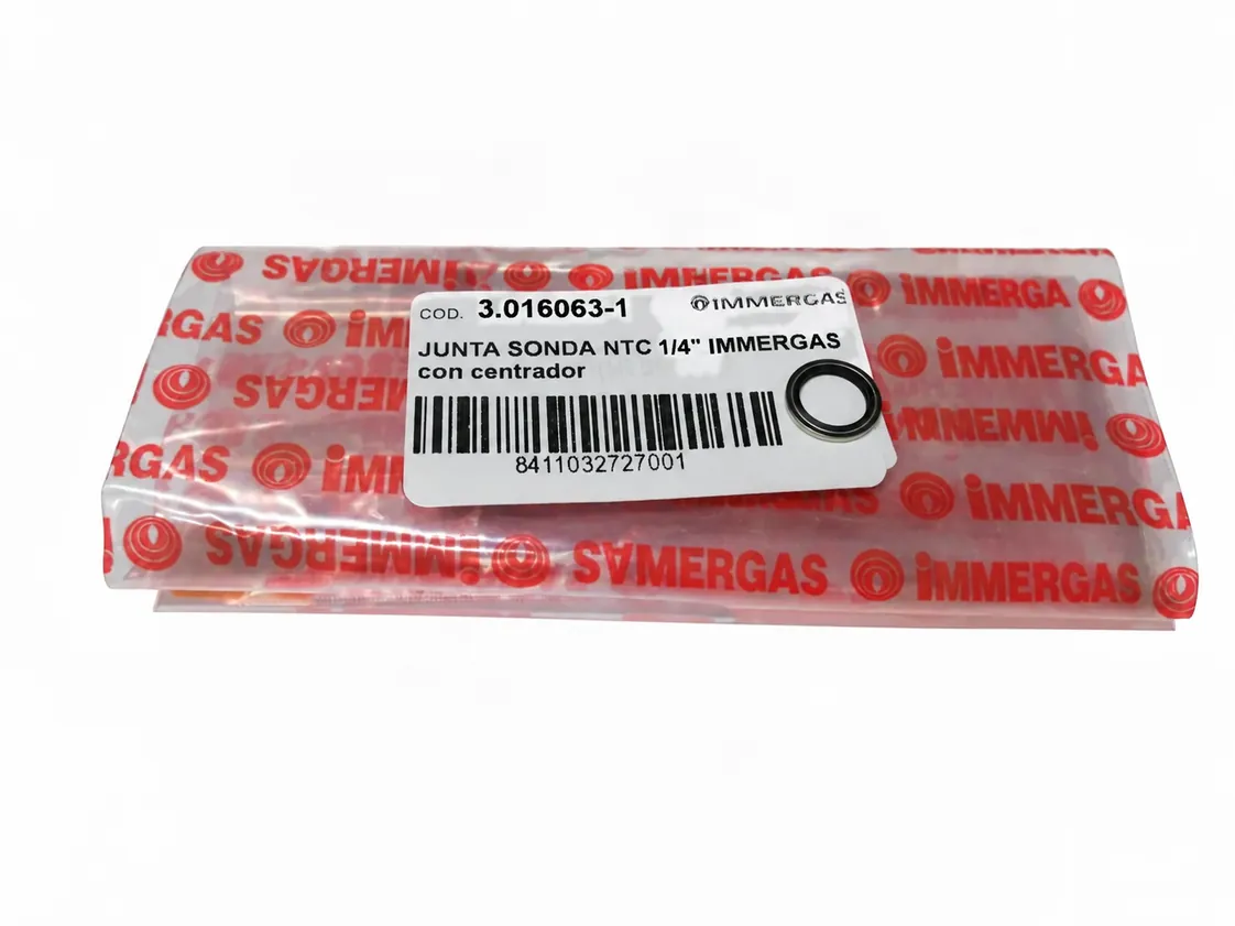 Guarnizione sonda NTC 1/4" Immergas con centralizzatore, codice ricambio 3.016063-1