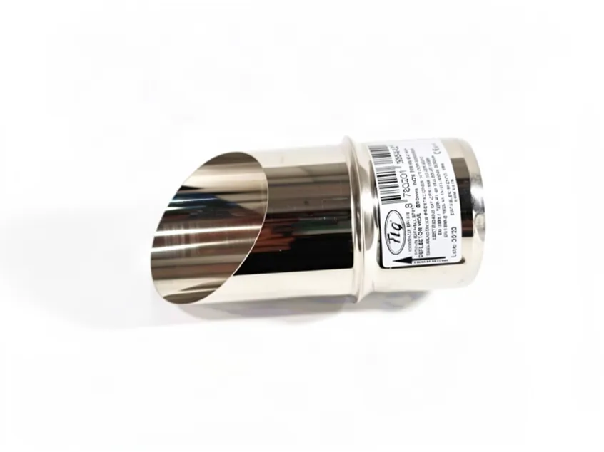 Deflettore 080 Orizzontale Inox316 Singola parete. Uscita antipioggia, codice ricambio KW-006051