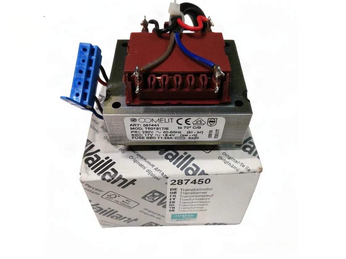 Transformador de ignição Vaillant VMW - VMI - VKC, referência 287450