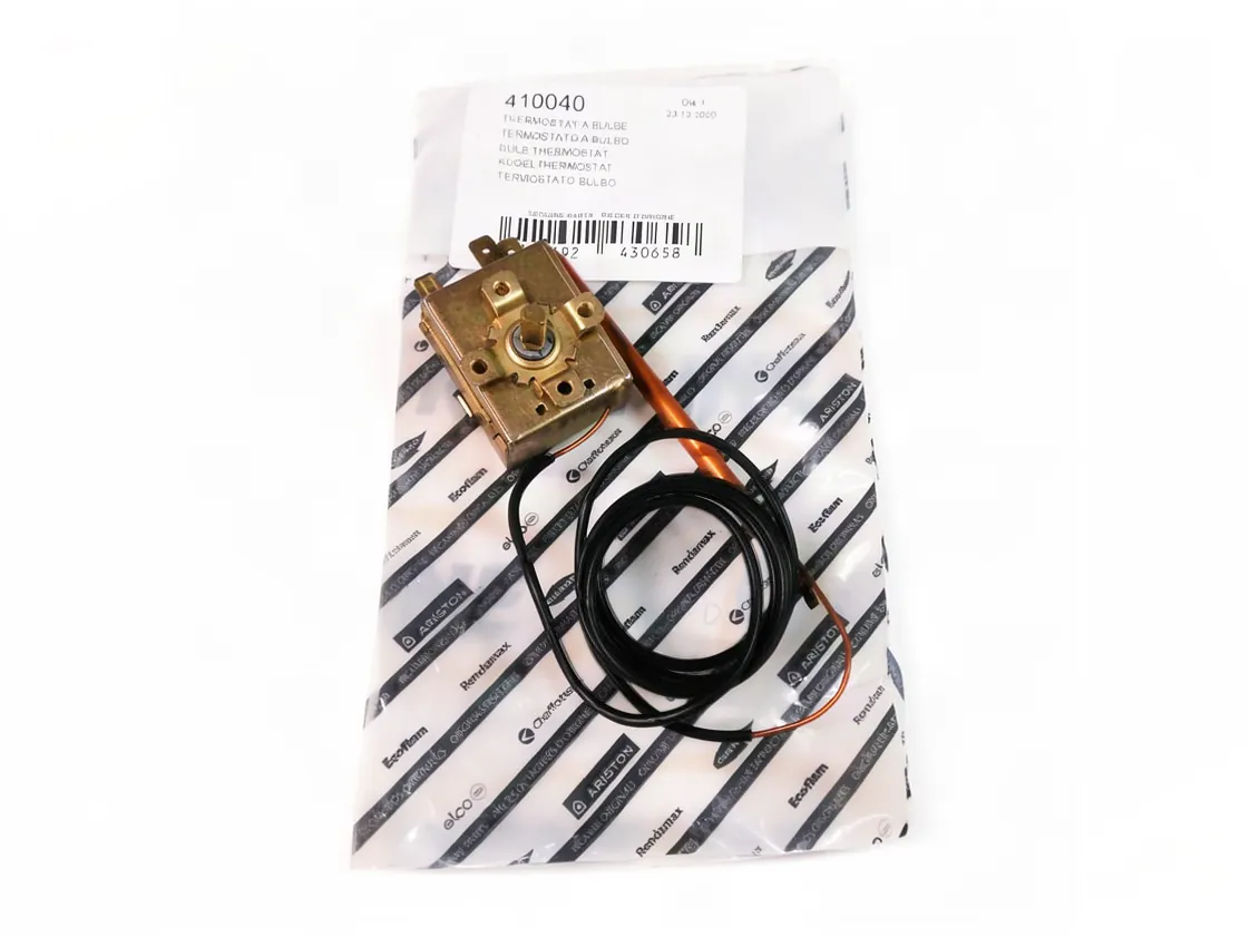Termostato controllo regolazione 0-065º Fleck Bon 50-100 scaldabagno elettrico, codice ricambio 410040