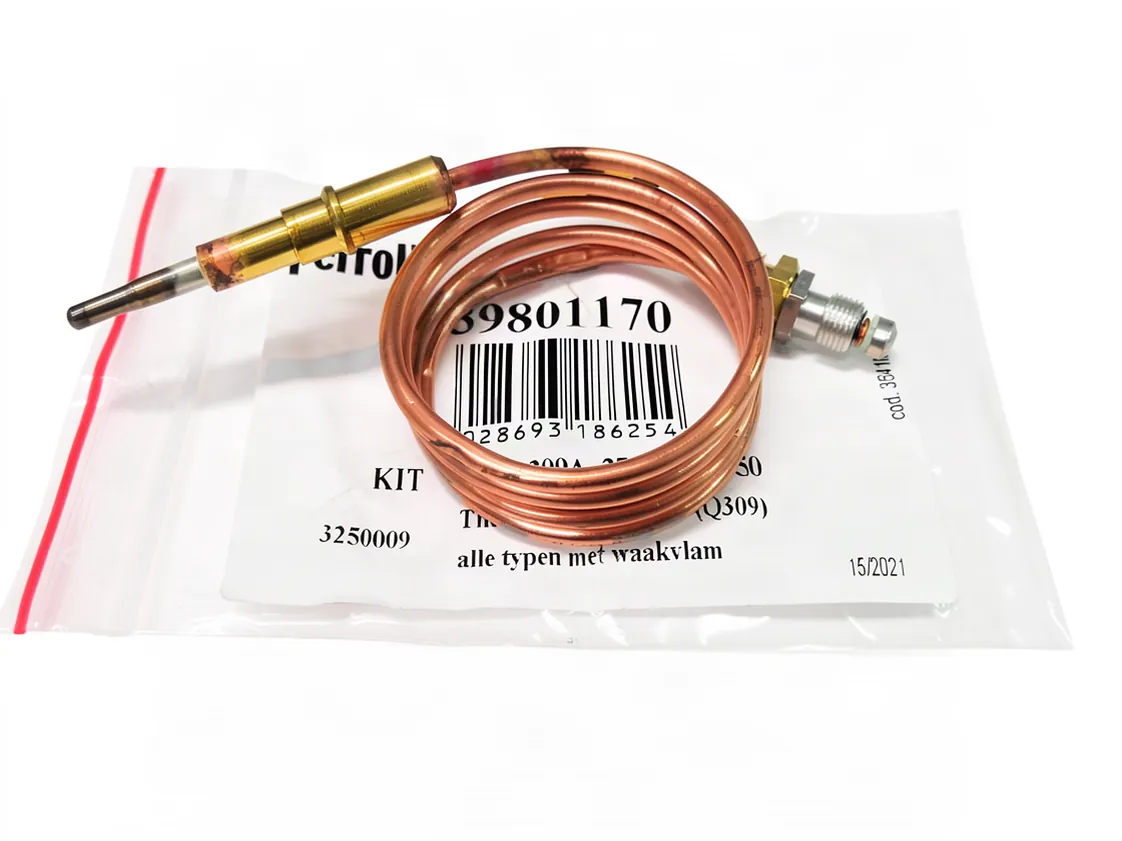 Termocoppia Ferroli 750mm larga (valvola gas Honeywell), codice ricambio 39801170