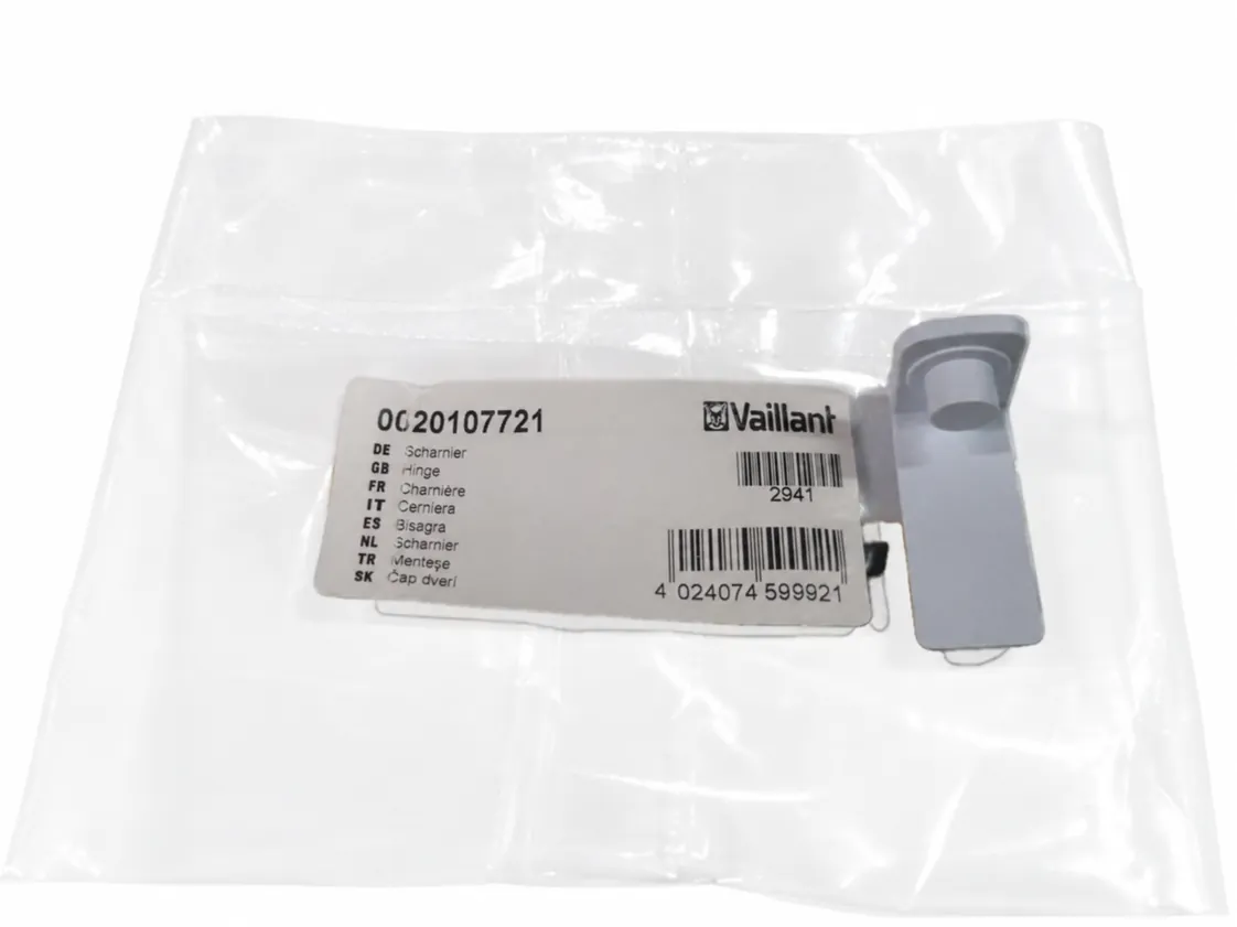 Cerniera Vaillant VCW 180 pannello comando, codice ricambio 0020107721