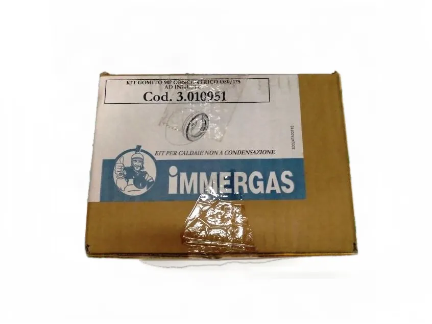 Coude SPC 80/125 90ºMH Immergas Aluminium, référence 3.010951