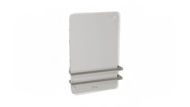 Wall-hung Fan Coil Towel Rail Ideal Clima Mod. yoga 180-DC Inverter Wifi Ready 0350HW of 1.25 kw in Heating at 60ºC. Med.800x500x90mm. (Optional Bars), part number TYG01D