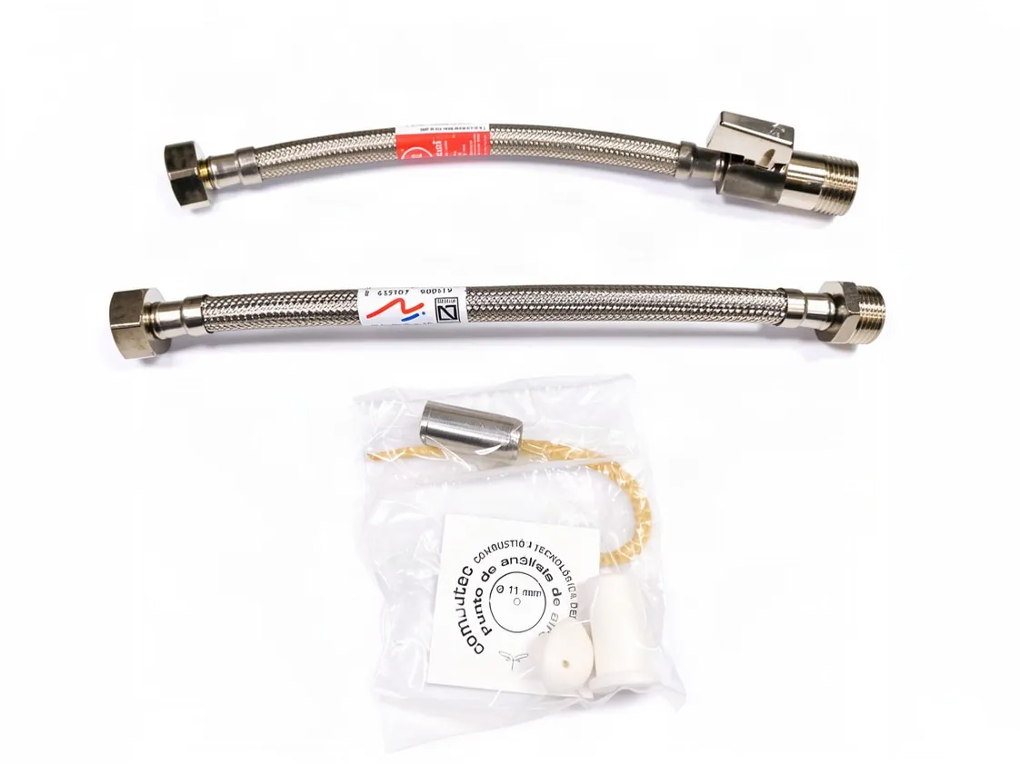 Kit conexión calentador Universal con toma de analisis de combustión., referencia LJ-024098