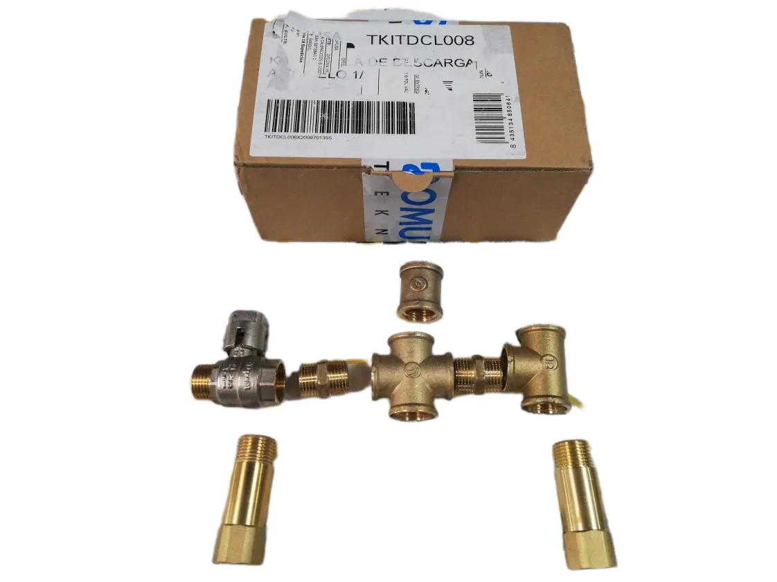 Vanne Domusa décharge antigel 1/2 Kit avec Raccords, référence TKITDCL008