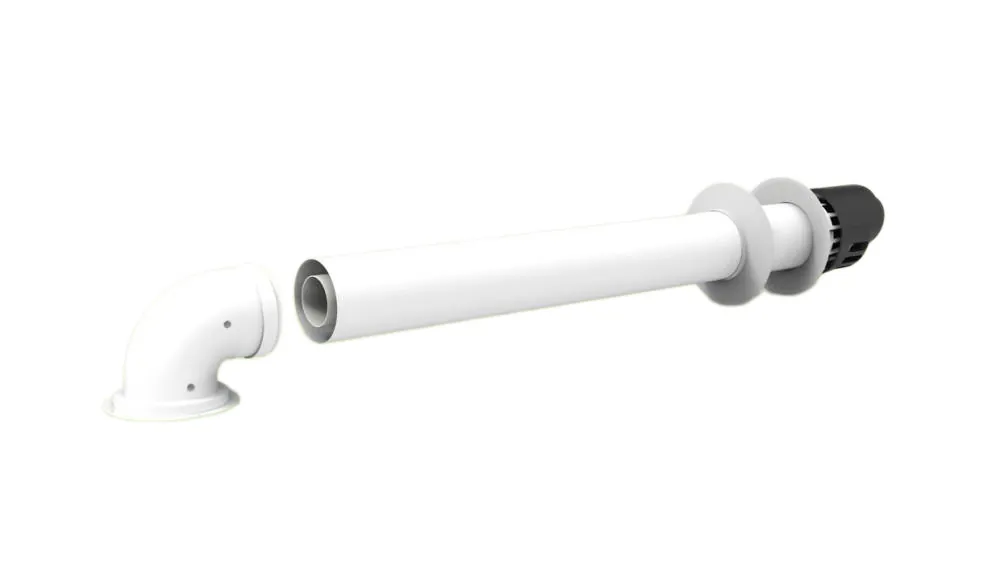 SPC 060/100 Junkers Condensing Polypropylene Horizontal Kit, part number 610KCCJKP15