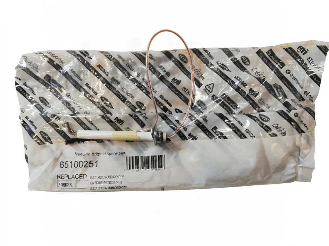 Electrodo Ariston Elco Ecoflam encendido derecho, referencia 65100251