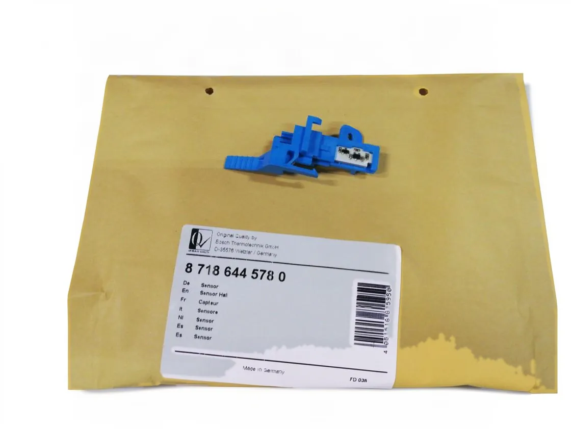 Flow rate sensor detector DHW Junkers flow switch, part number 87186445780