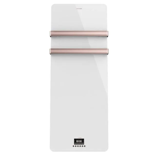 Toallero eléctrico cecotec Ready Warm 9870 Crystal Towel RoseGold 850W Blanco, referencia 05809