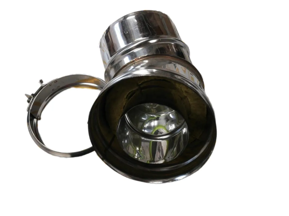 SPC 080 - 45º Inox316 Twin wall elbow, part number 845DP316