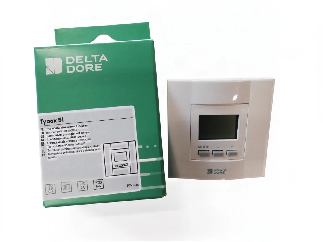 Termostato ambiente Delta Dore Tybox 51 Riscaldamento e Clima. Via cavo., codice ricambio 6053036