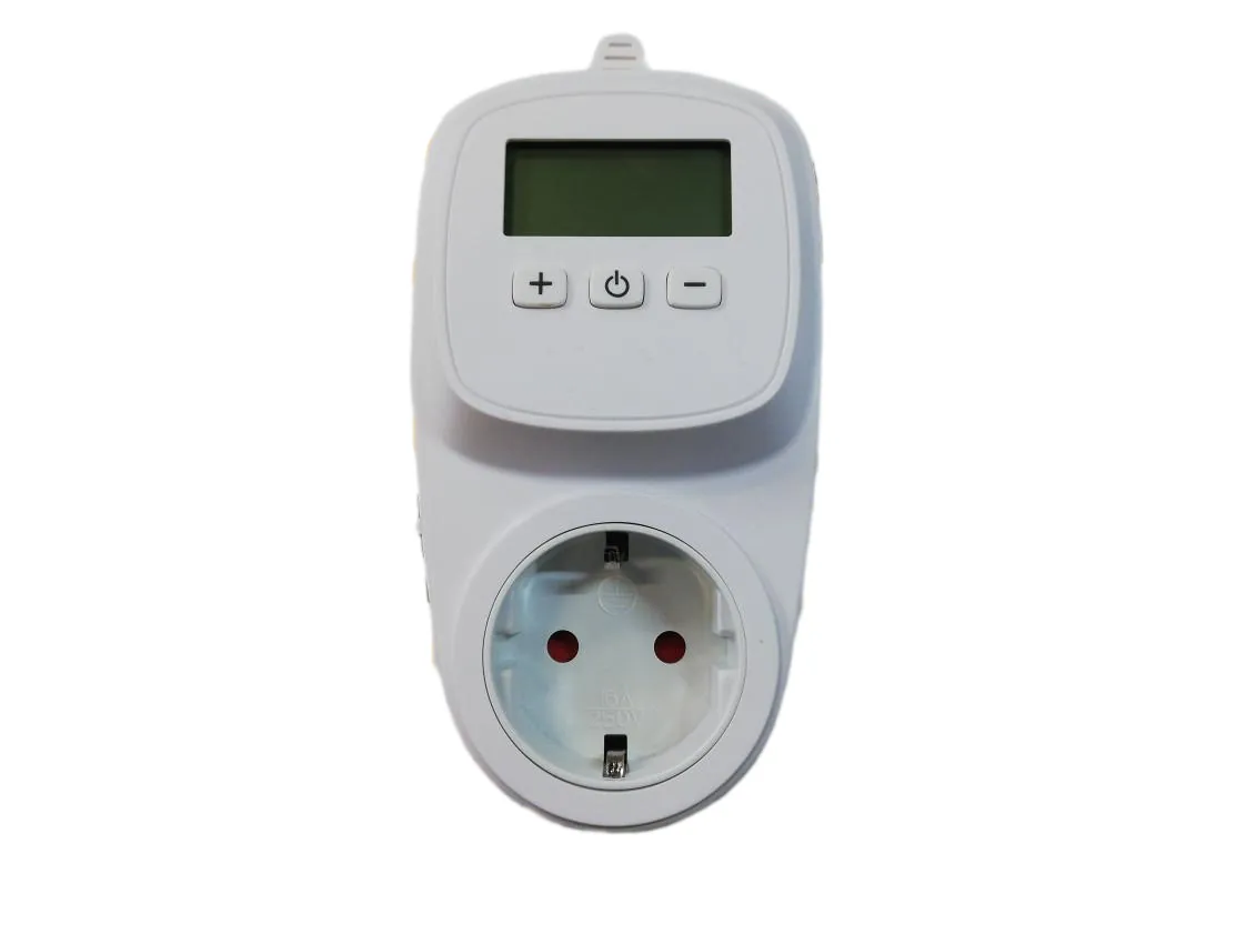 Termóstato ambiente tomada schuco 220V, 16A, referência XA-027376