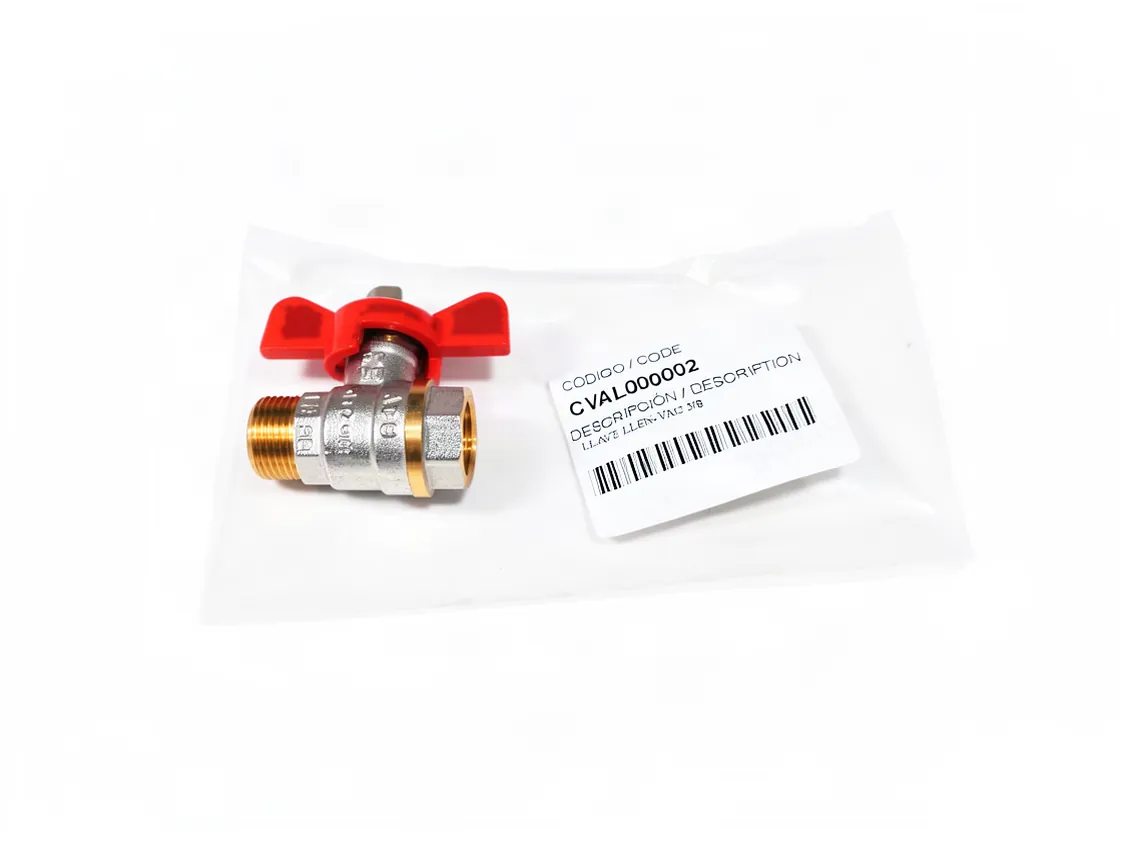 Filling valve Domusa Climamix - Sirena - MCF - Evolution 3/8MH red, part number CVAL000002