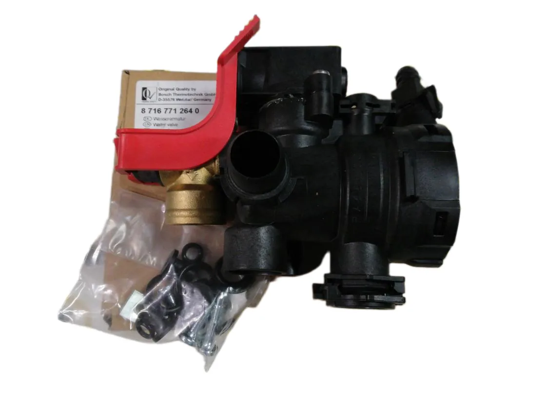 Válvula tres vías Junkers ZWC28-1 Euromaxx (sin motor 24v), referencia 87167712640