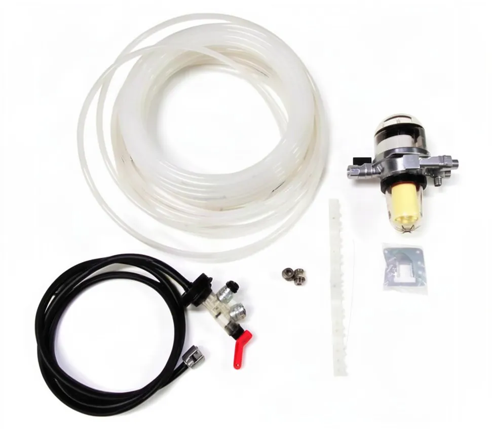 Basic heating oil installation kit Intake - Pipe Ø8-10mm x 25m - Tiger Loop with heating oil filter - Quick connections. Complete, part number HU-031709