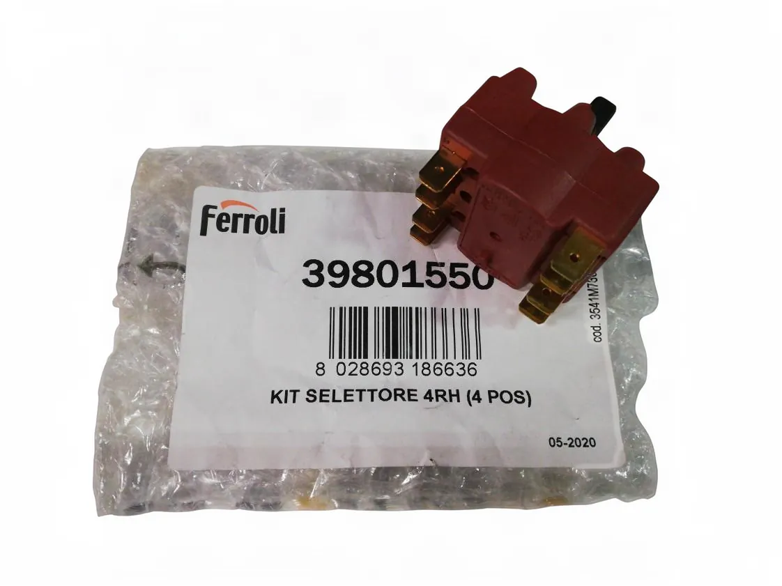 Interruttore Ferroli GNM Unit 2posiciones + reset, codice ricambio 39801550