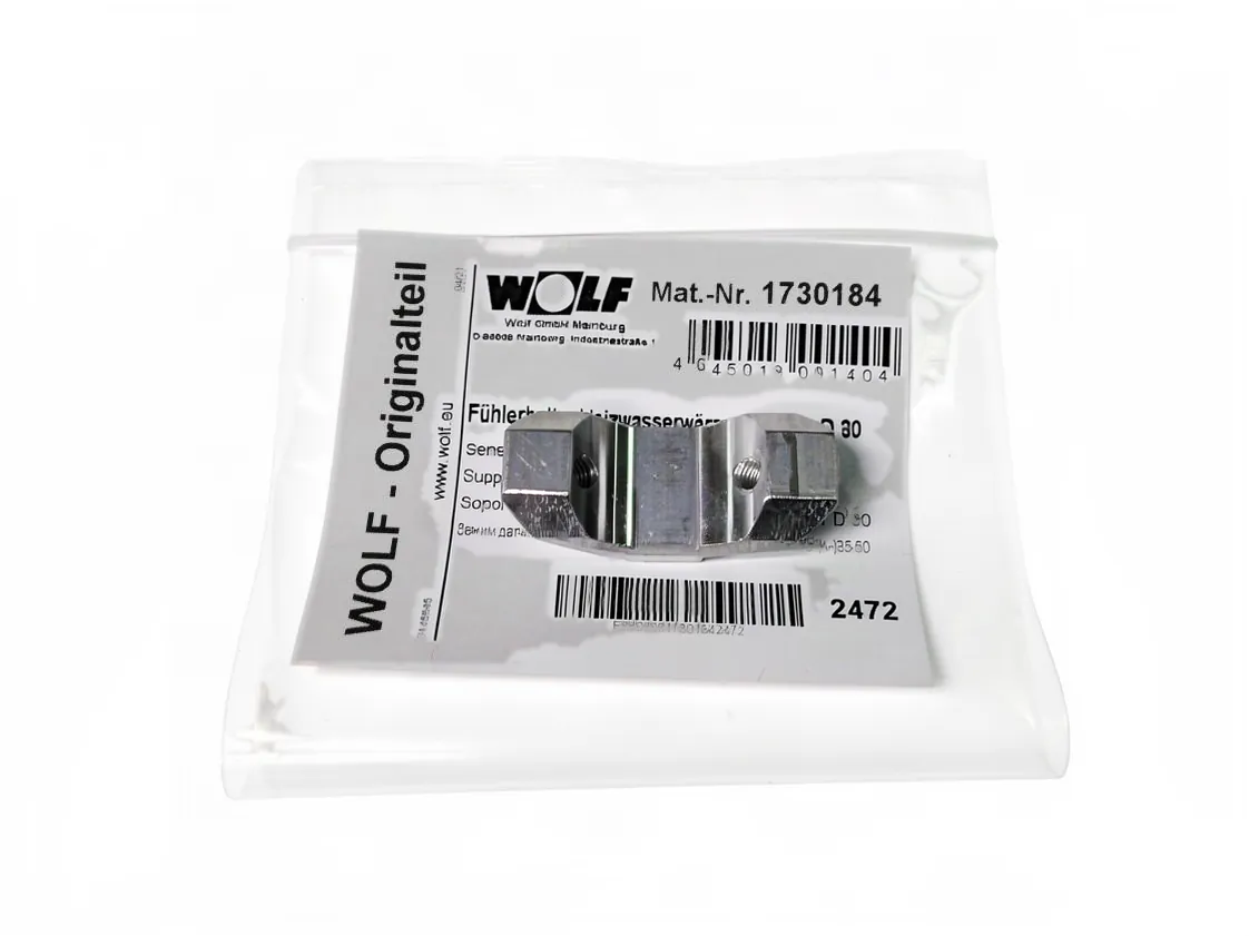 Soporte Wolf HWWT Sonda impulsión intercambiador Ø30mm, referencia 1730184