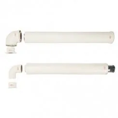 Kit SPC 80-80 Immergas Salida Gases Horizontal biflujo aluminio, referencia 3.010233