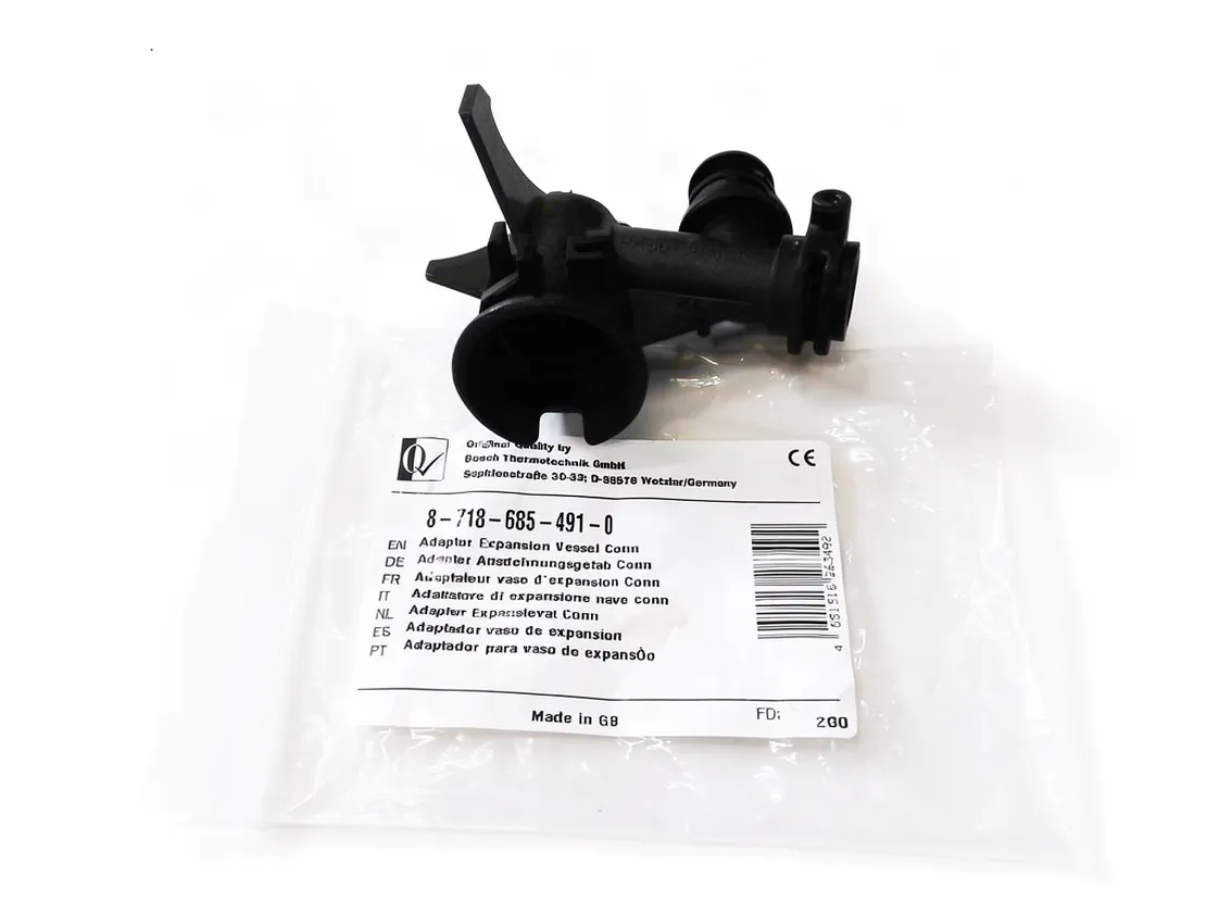 Adaptador vaso expansión Junkers ZWB30/36, referencia 87186854910