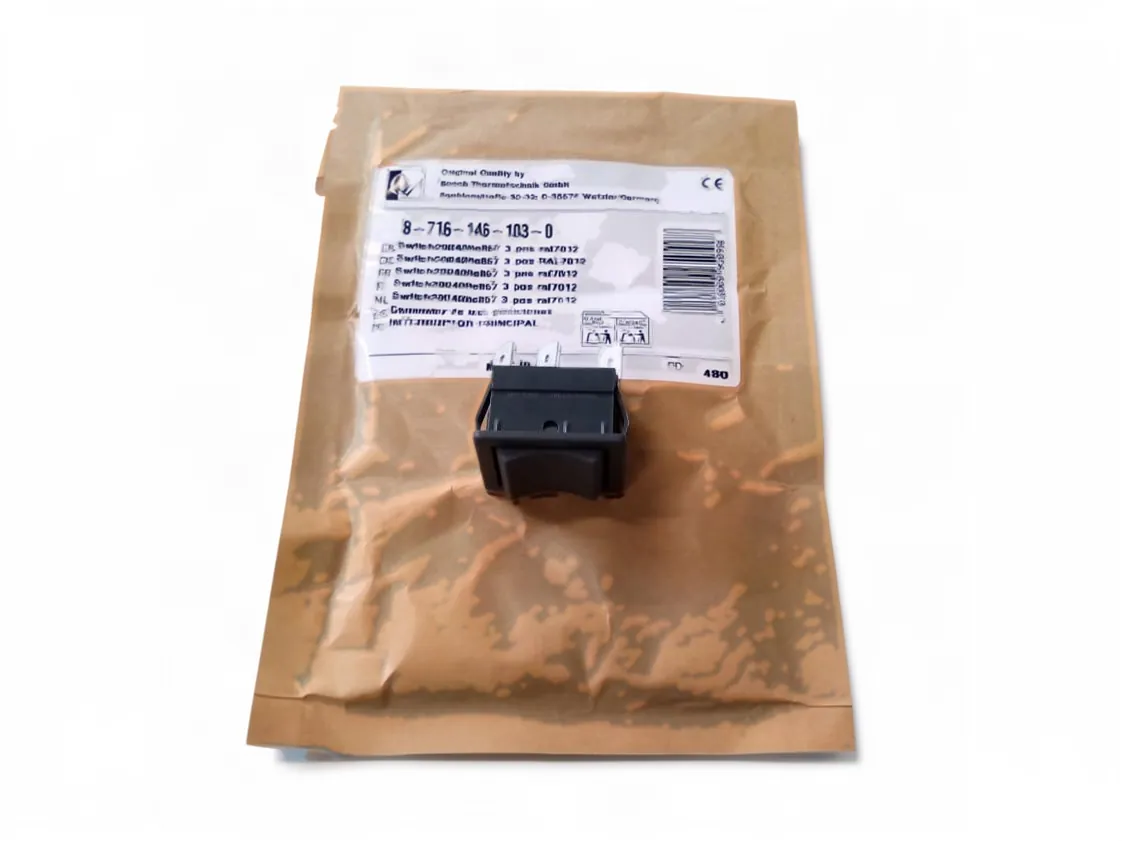 Interruptor Junkers CGW25 três posições, referência 8716146103