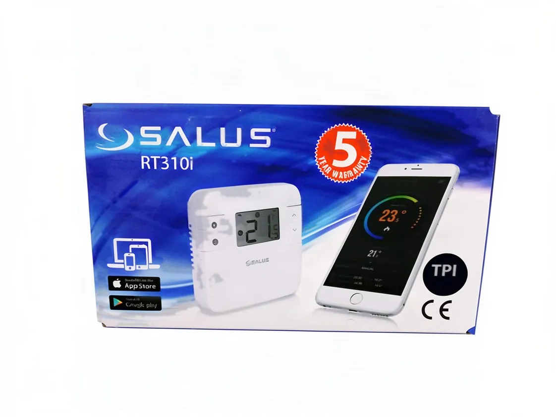 Salus Mod. RT310i WiFi Programmeerbare Klokthermostaat (1 contact) Regeling en besturing van het verwarmingssysteem, onderdeelnummer TR310I