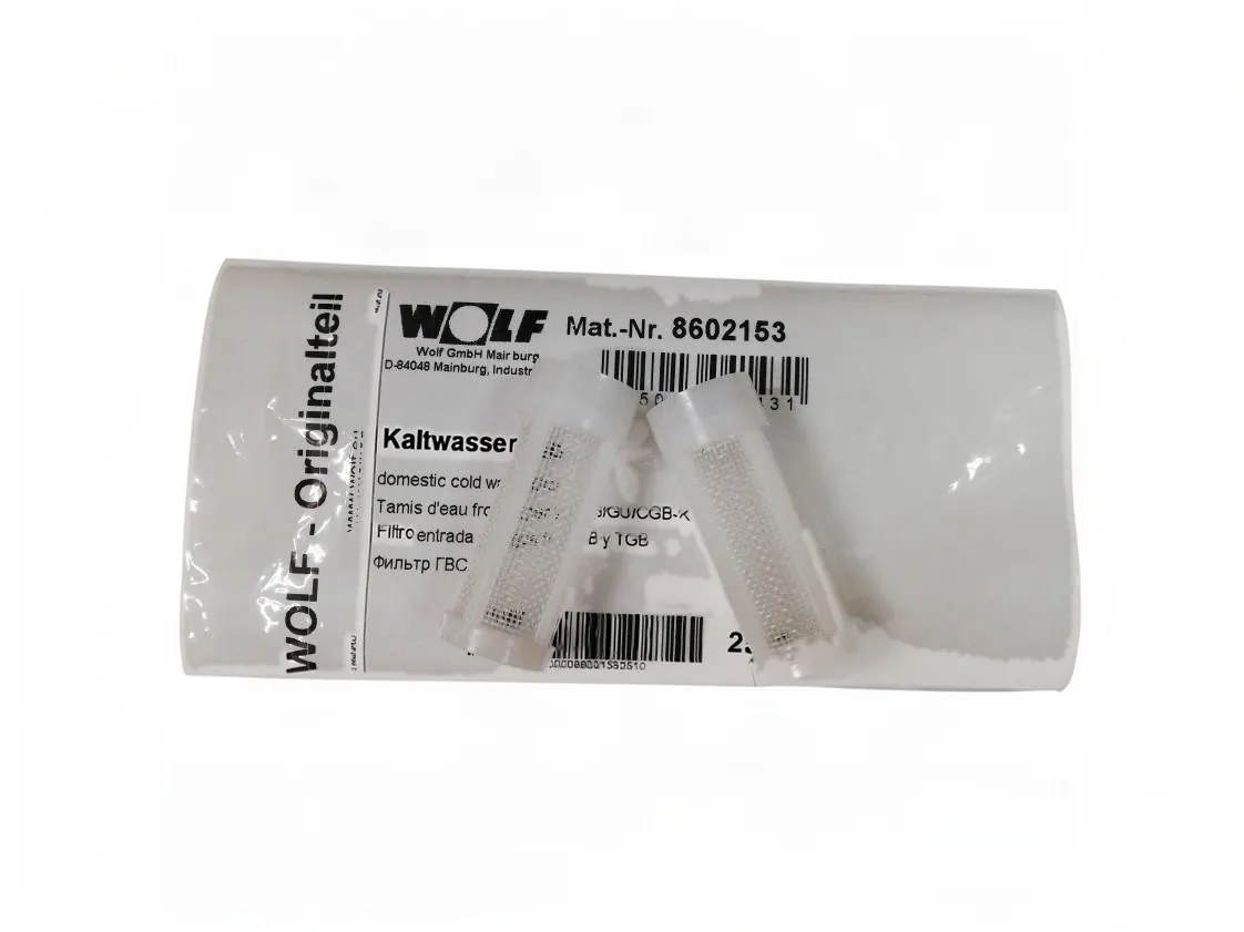 Filtro Wolf CGB entrada agua fria, referencia 8602153