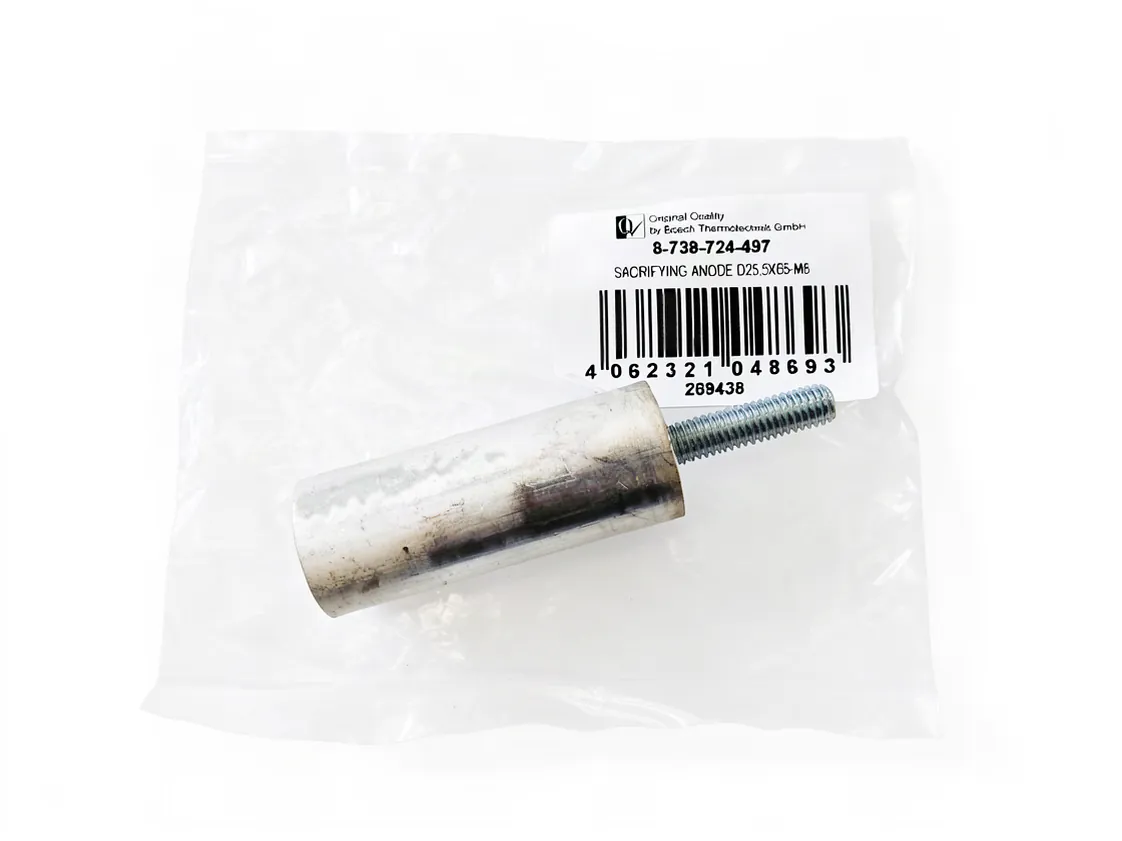 Anode Junkers Tronic 4500 T M08 Ø25.5x65mm, part number 8738724497