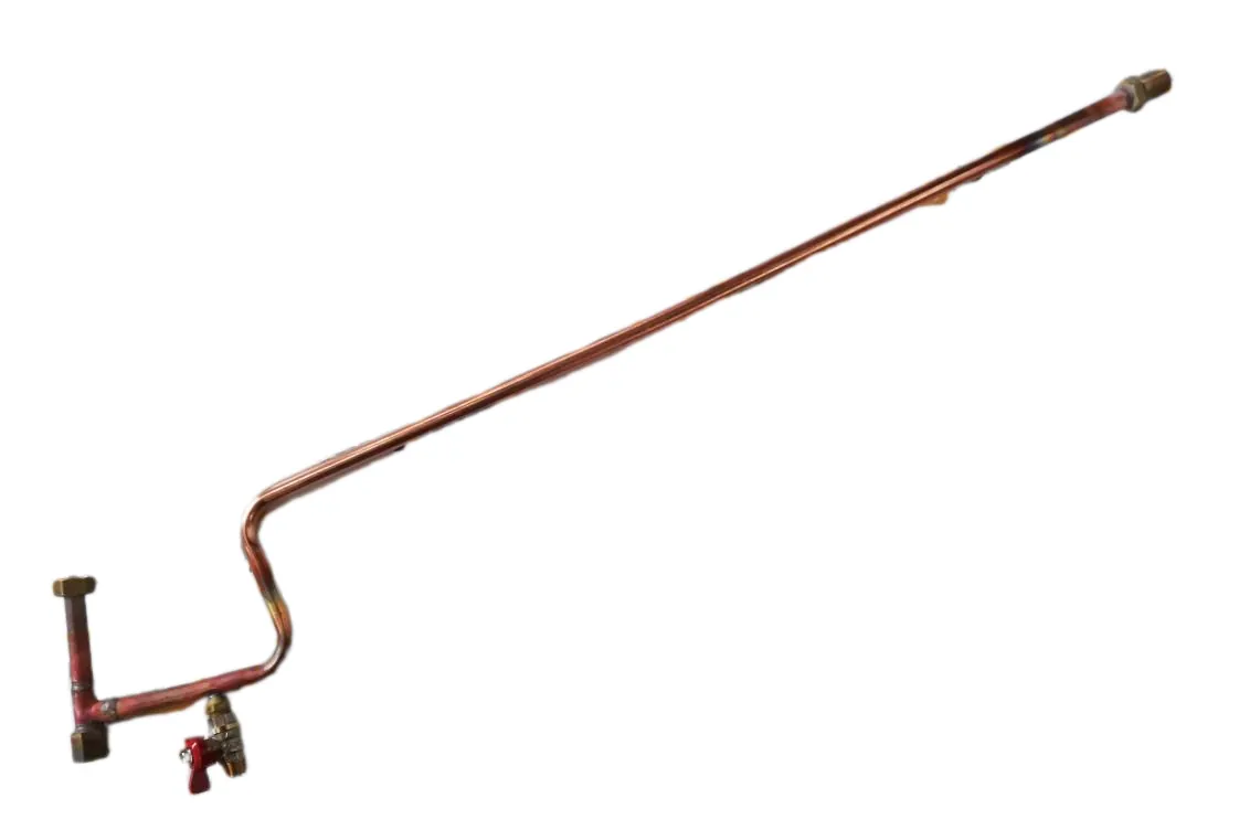 Domusa Evolution EV 40 FM Warmwasser-Ausgangsrohr (mit Messstutzen für Füllhahn), Teilenummer SCOB011754