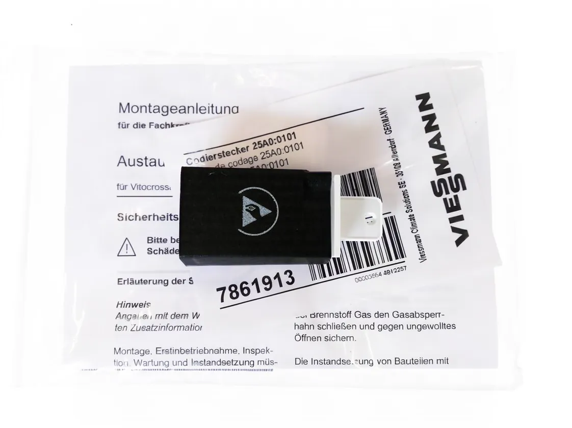 Code plug Viessmann Vitodens 200-W B2HA 49Kw, part number 7861913