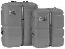 Depósito de gasóleo Schutz Tank IN Tank 0750 litros. Parede dupla plástico. Med.1200x660x1450mm altura (Inclui indicador de nível), referência 4054286