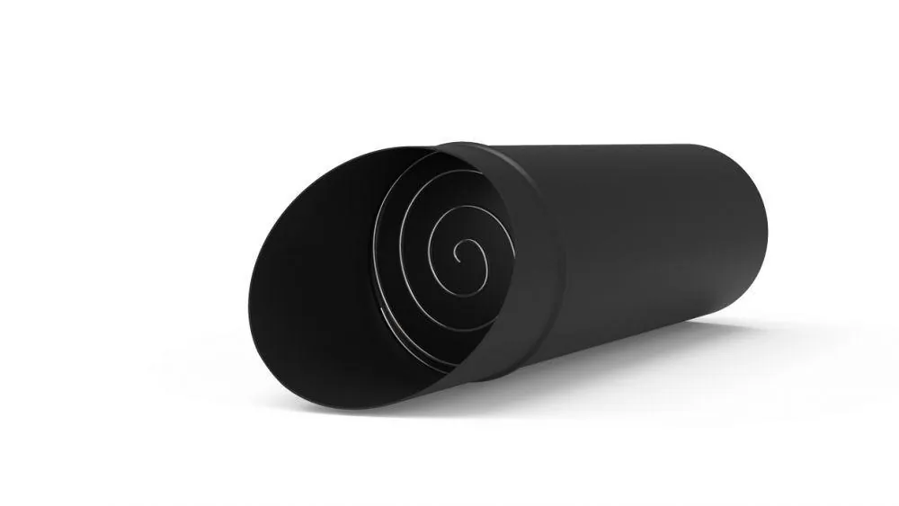 Baffle 080 horizontal polypropylene rain-proof "Black", part number 8DFHALL5