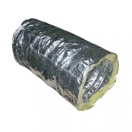 Tubo alluminio rotondo flessibile isolato Ø100mm x 10m. (Speciale per condotto aria stufe pellet), codice ricambio PI-022466