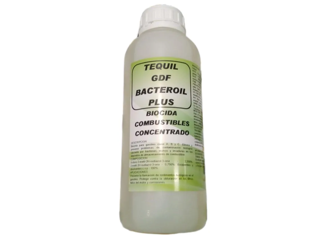 Additif fioul Tequil Bacteroil Biocide, Fongicide et Bactéricide (Bidon de 1L), référence II-018150