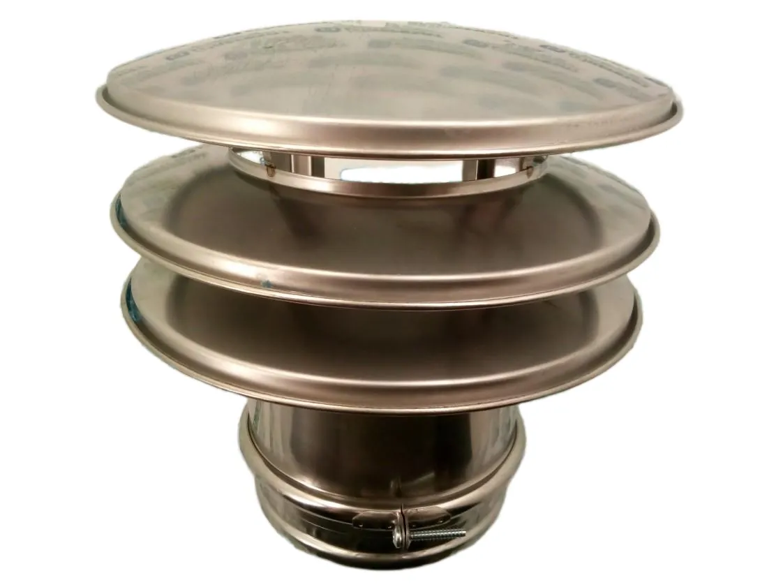 Prallblech 125 Vertikal 3 Flügel. Einfache Wand Inox.316, Teilenummer 245024