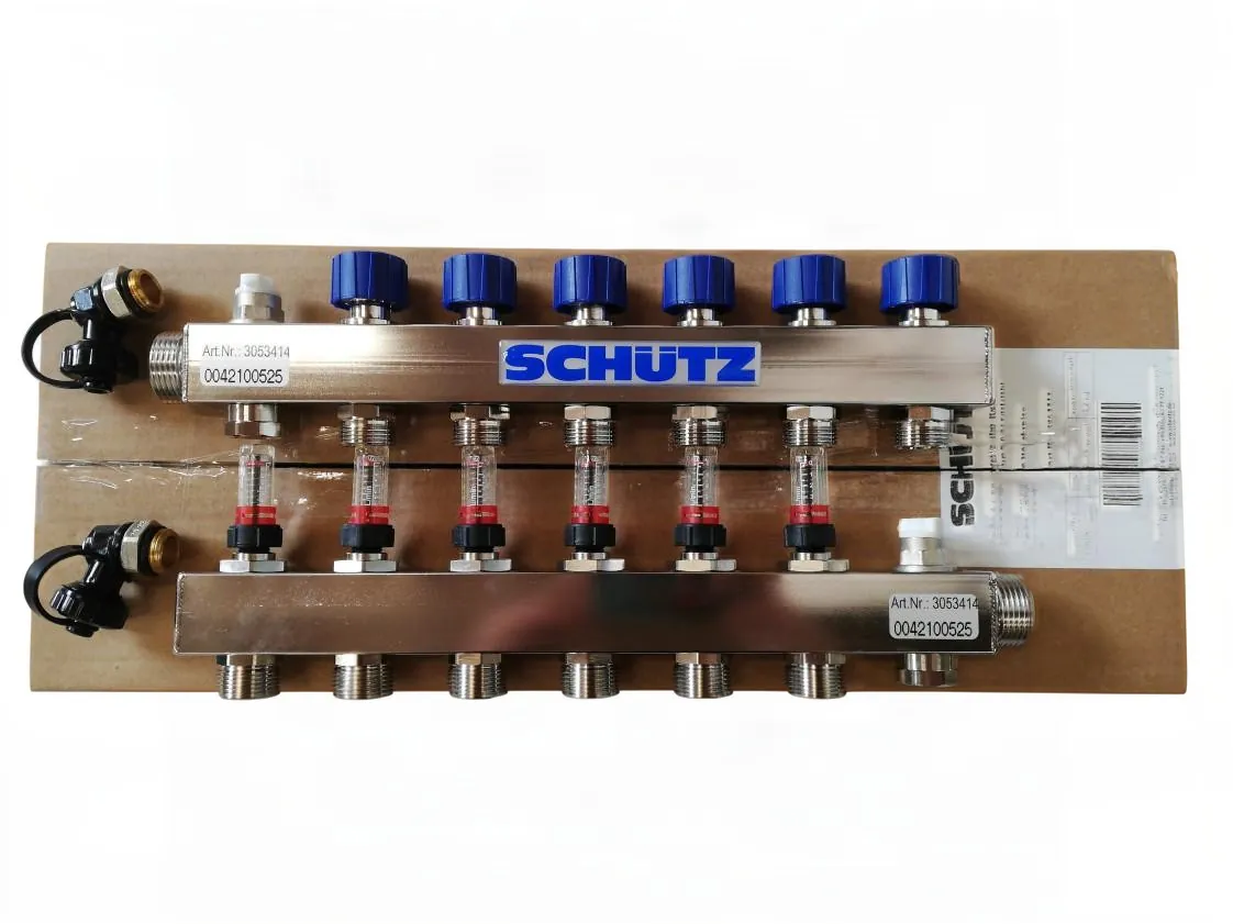 Collettore comfort 90-3 06 Circuiti 90º Lunghezza 370mm. Schutz, codice ricambio 3053414
