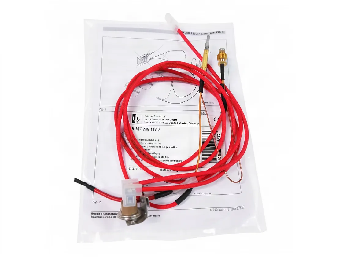 Thermoelement Junkers ZW20-1 Novastar, mit Abgas-Thermostat, Teilenummer 87072061170