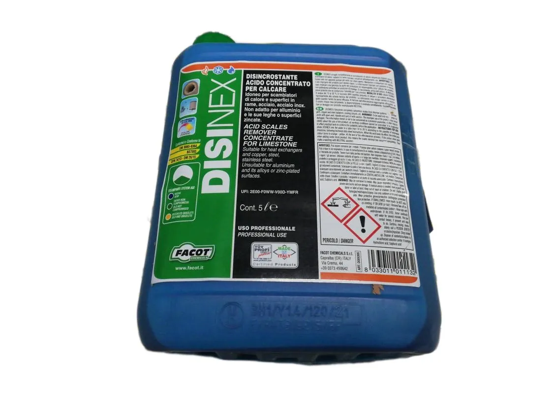 Additif détartrant « detex-FE » Bouteille 05 Litres concentré, référence IV-012563