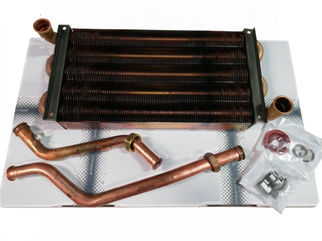 Scambiatore primario Vaillant VM - VMW (28kw, 104 alette), codice ricambio 104596